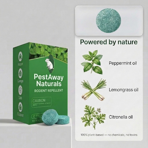 PestAway Naturals Rodent Repellent Pucks — 12 Pack