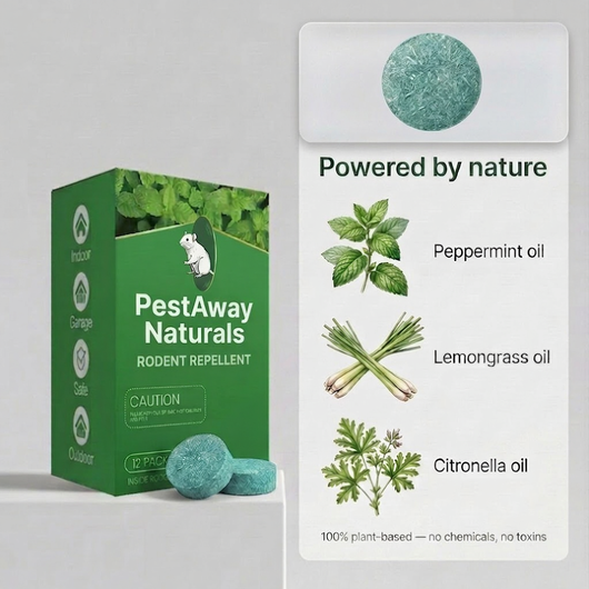 PestAway Naturals Rodent Repellent Pucks — 12 Pack